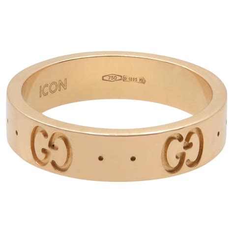 gucci rings rose gold|Gucci icon 18k ring.